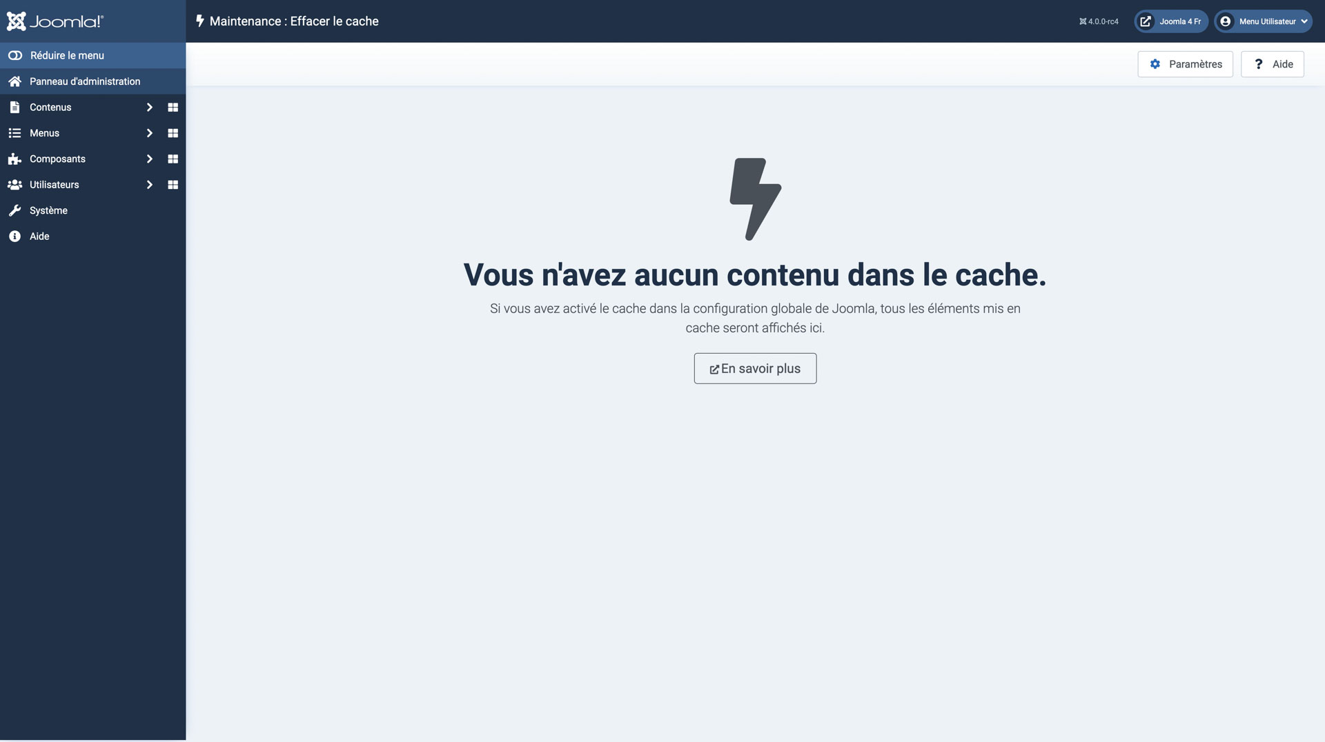 Supprimer les fichiers en cache de Joomla!